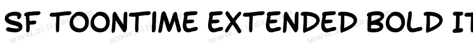 SF Toontime Extended Bold Italic字体转换